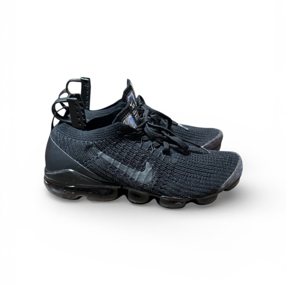 Nike Flyknit Vapormax Sneakers Size 9.5 Black Sneakers - Picture 5 of 13